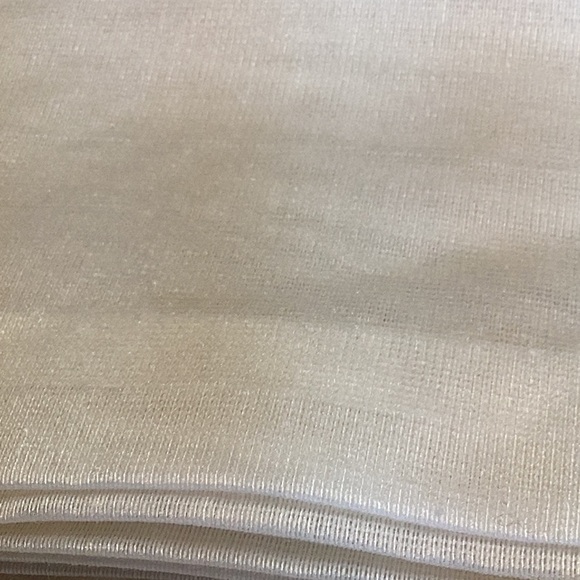 FINAL SALE PRICE 2 Sheer Cream Rod Pocket Panels - Picture 3 of 4